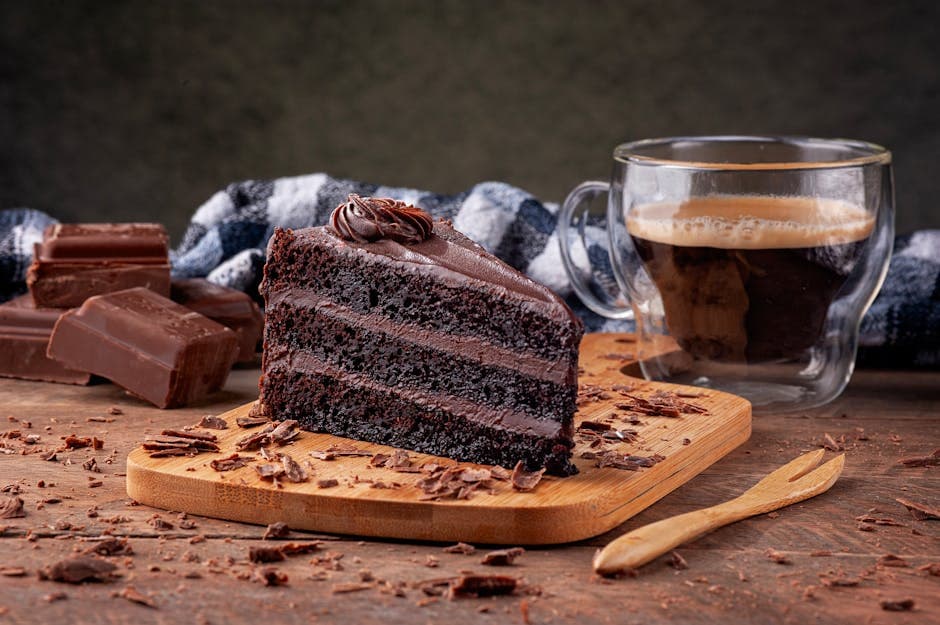 Koffeinrik sjokoladekake med kaffe