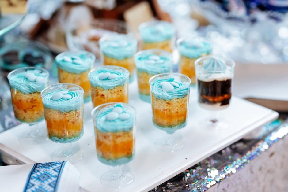 Rask italiensk romkake i porsjonsglass