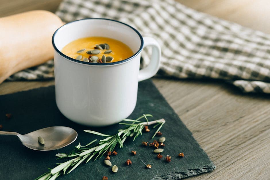 Kremet butternut- og epleciderbisque