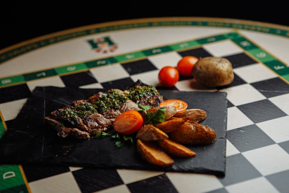 Churrasco med frisk chimichurri