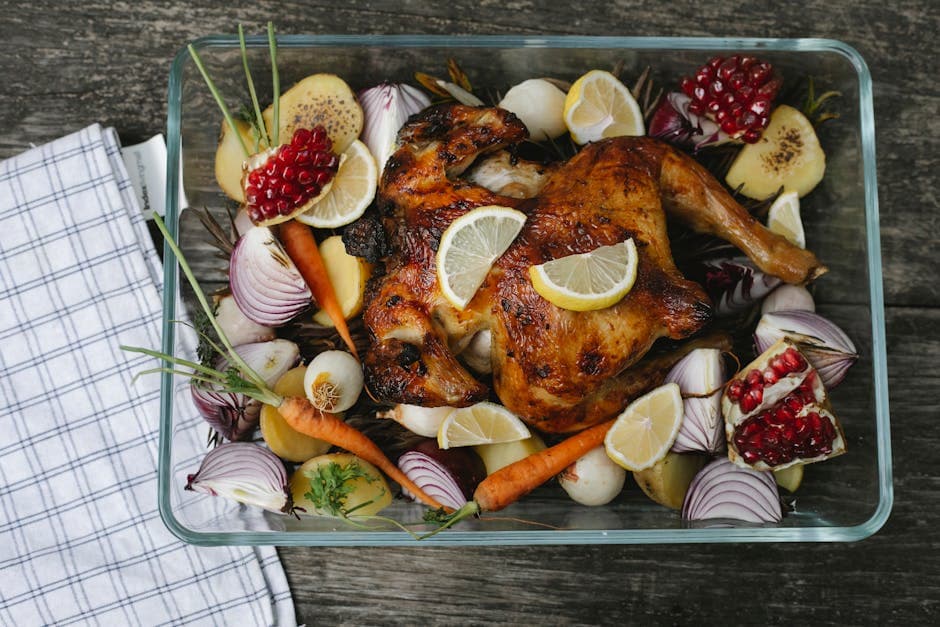 Garam Masala-kylling med ovnsbakte grønnsaker