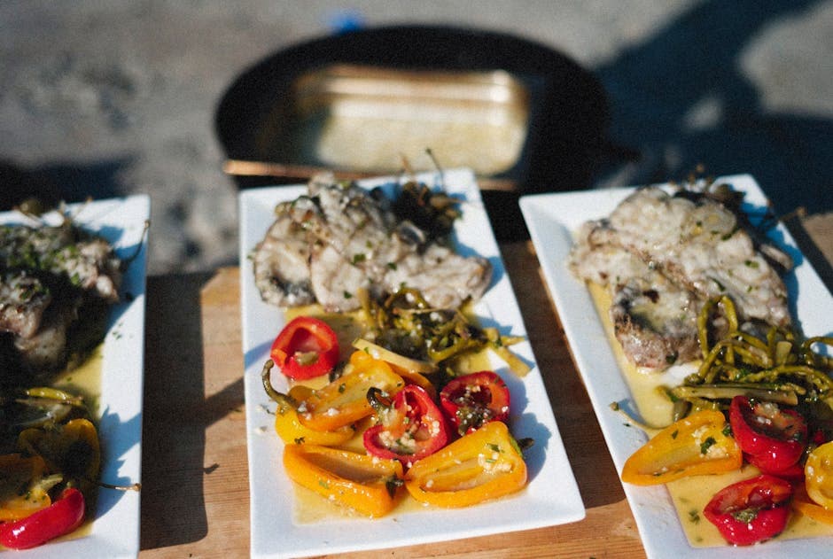 Grønne bønner med gul peppersmør