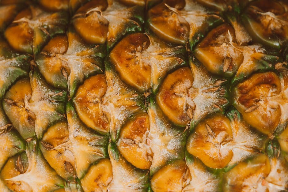 Fruktig brødpudding med ananas og pekannøtter