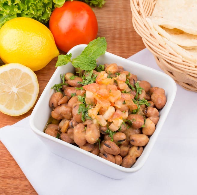 Chili- og limevinaigrette med bønnesalat