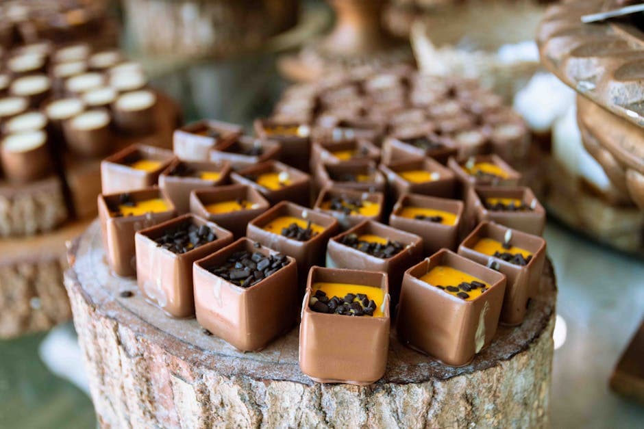 Gelatinformet sjokoladeflaske