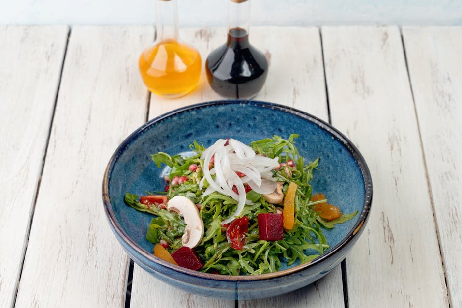 Ruccolasalat med paprika og balsamico