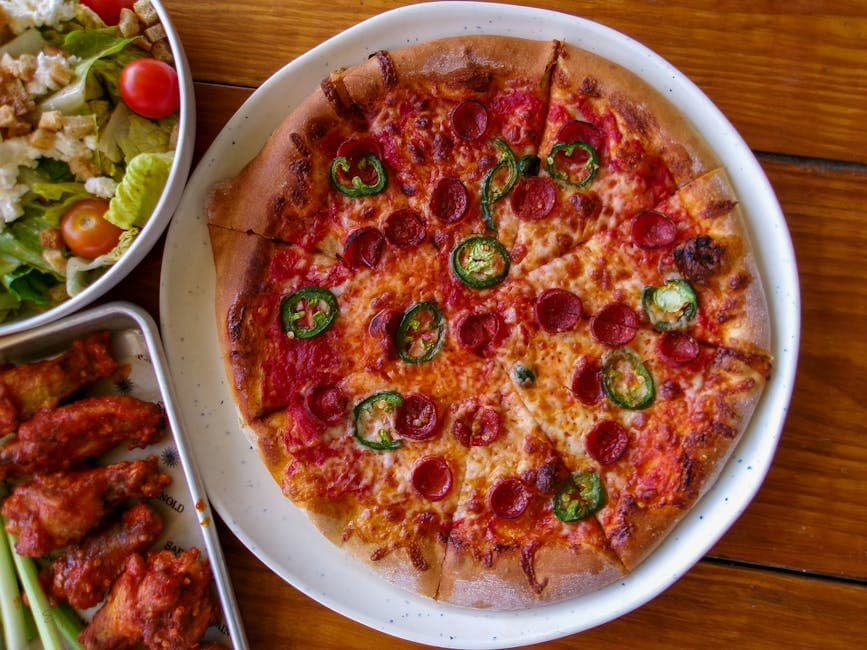 Krydret Buffalo kyllingpizza