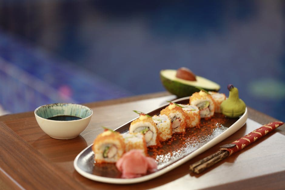 Kylling- og avokado-eggruller