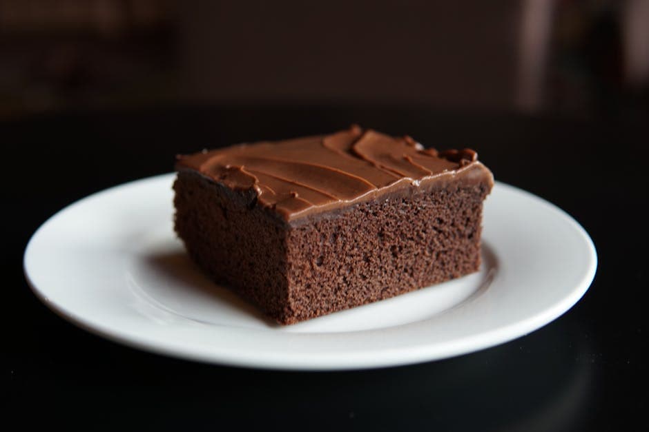 Saftig brownie puddingkake