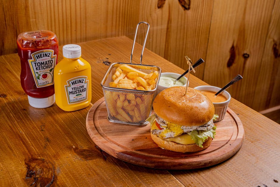 Kalkunburger med appelsin- og sennepsglasur