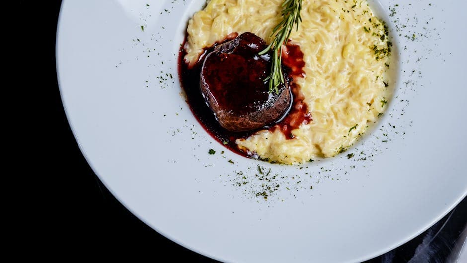 Kremet gresskar- og geitostrisotto med bacon