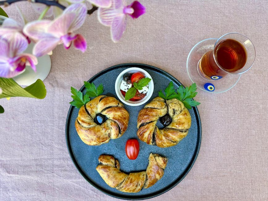 Sprø croissanter med soppfyll