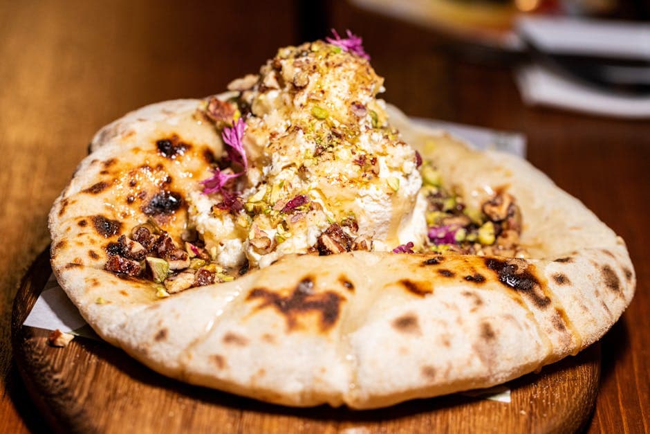 Fersk ricotta med appelsinmarmelade og honning