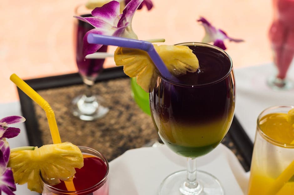 Lilla mais- og ananassangria