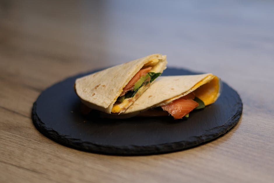 Torsk innbakt i tortilla med potetfyll