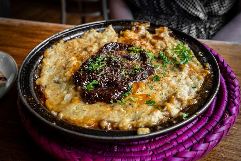 Lammerguez og kremet grits