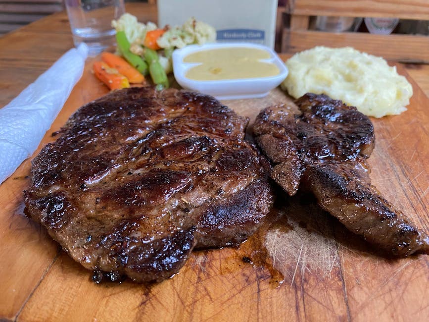 Biffstek med løksaus