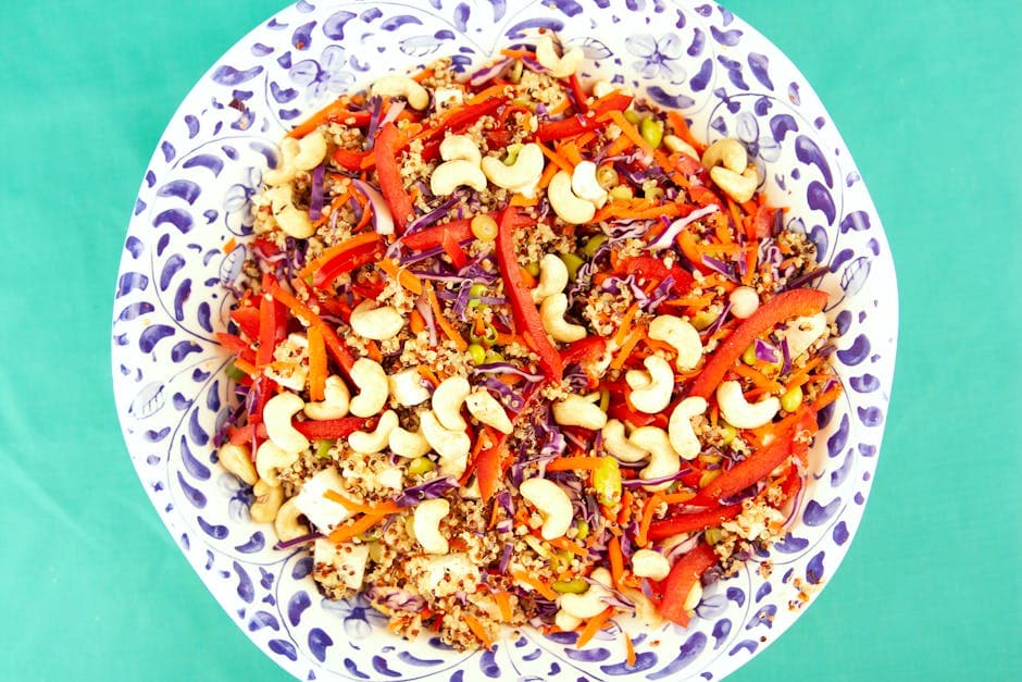 Gulrot- og kålsalat med quinoa