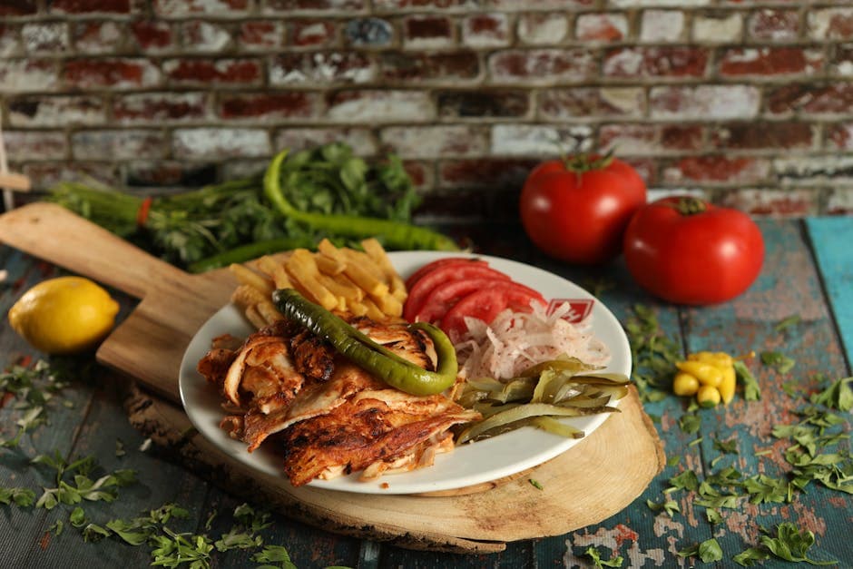 Sprøstekte Cornish-høner med murstein