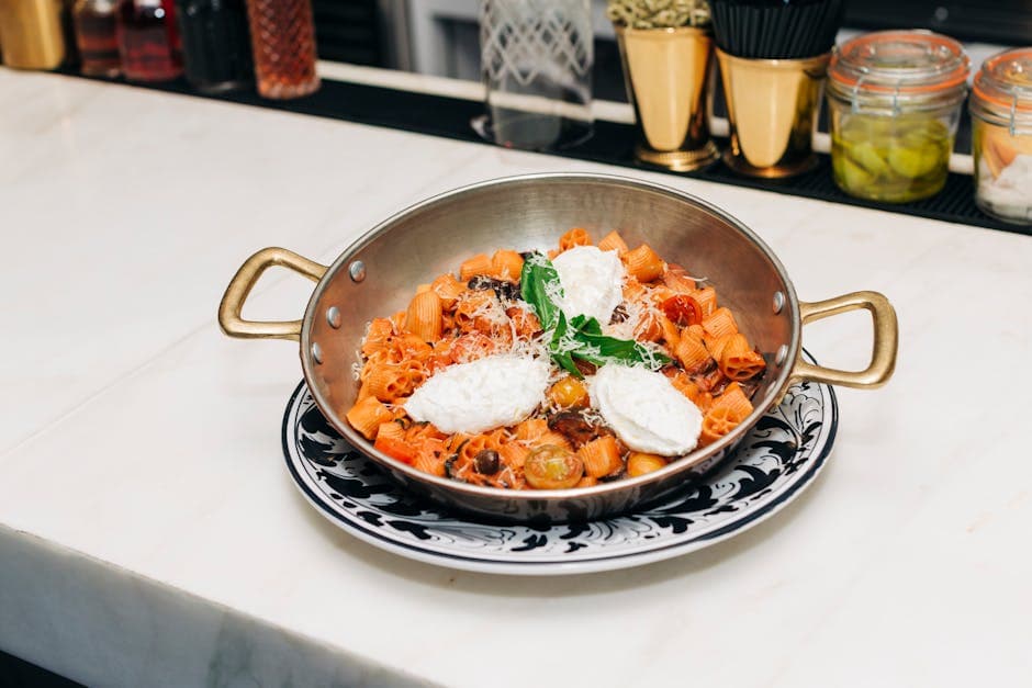 Cavatelli med glaserte grønnsaker og ricotta