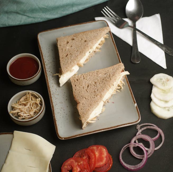 Enkel løksandwich med smør