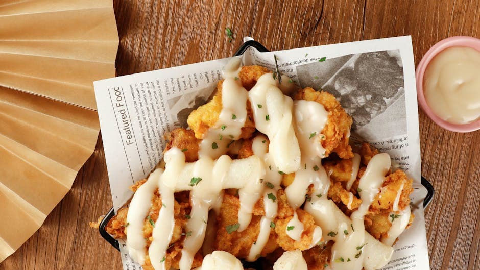 Fritert kylling med sprø panering