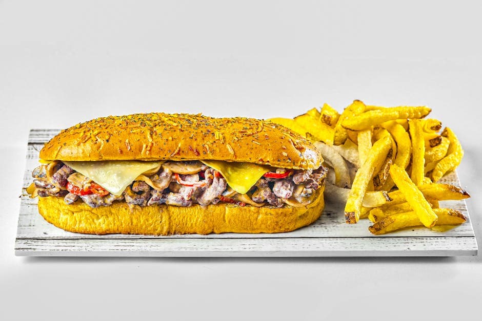 Philly Cheese Steak med karamellisert løk