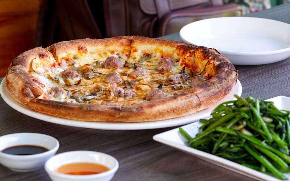 Dyp-pai med italiensk pølse og brokkoli rabe