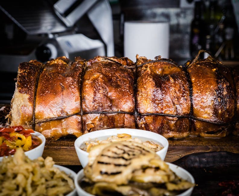 Saftig ovnsstekt porchetta med sprø svor