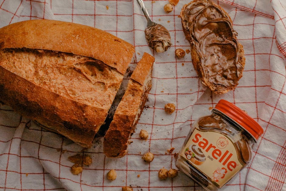 Panini med pølse og hasselnøtt-sjokoladepålegg