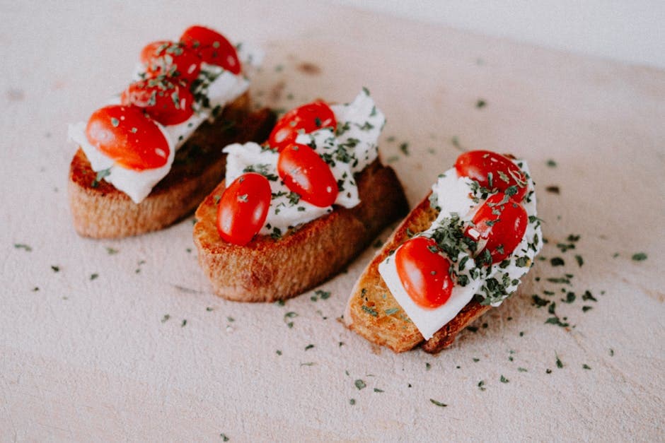 Crostini med ricotta og geitost