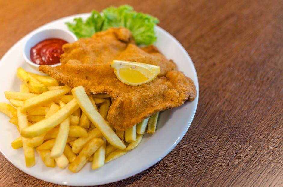 Klassisk israelsk schnitzel med kalkun