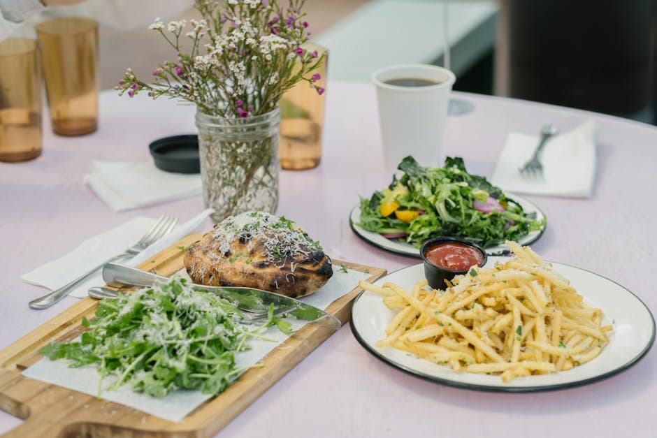 Frisk ruccolasalat med sopp og reddik