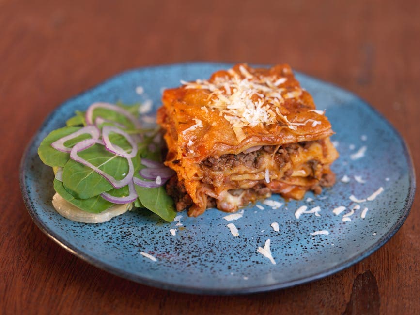 Lasagne Bolognese med spinat