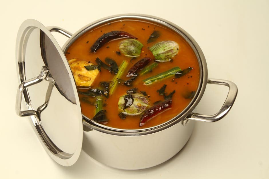 Krydret indisk linsegryte (Sambar)