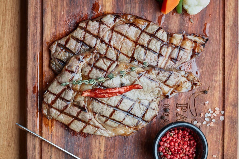 Ribeye-steak med harissa-inspirert relish