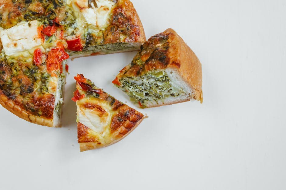 Torta Rustica med pølse, paprika og spinat