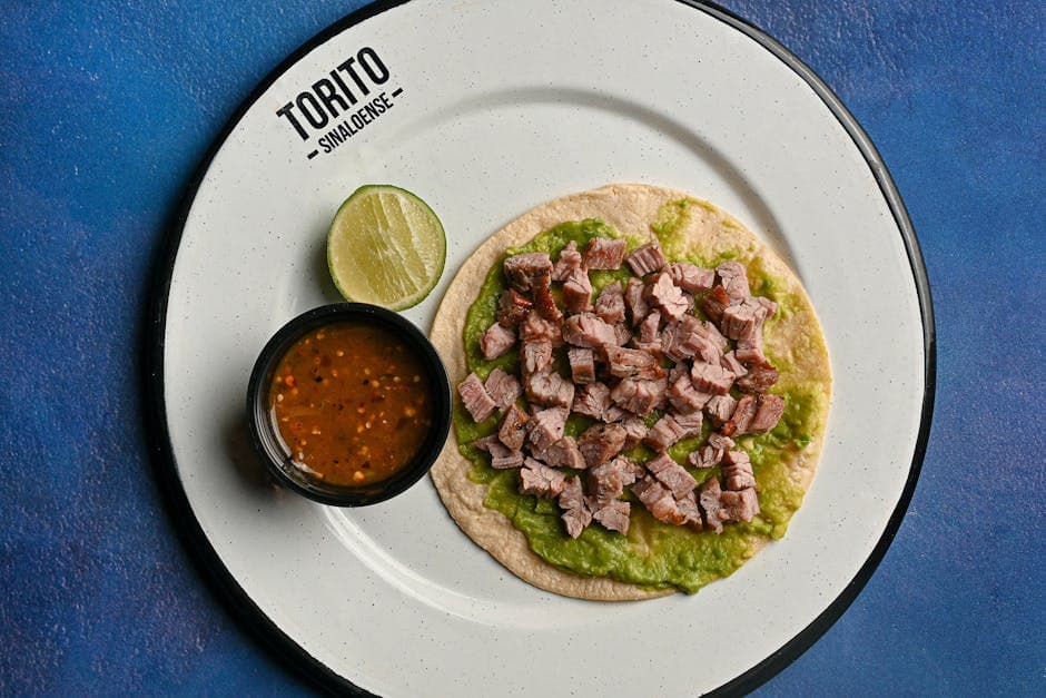 Guacamole Taquero (Meksikansk taco-stil)