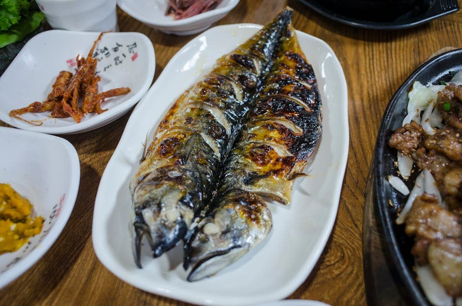 Grillet makrell med krydret fyll