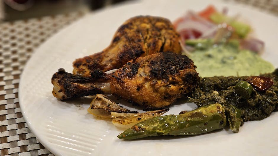 Grillede kalkunlår med hvitløk og chili