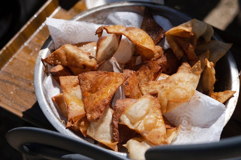 Sprø kanel- og sukkerchips