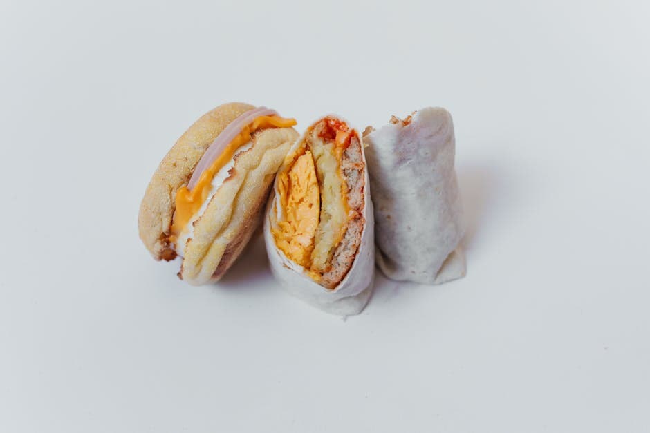 Rørt burrito med egg og avokado