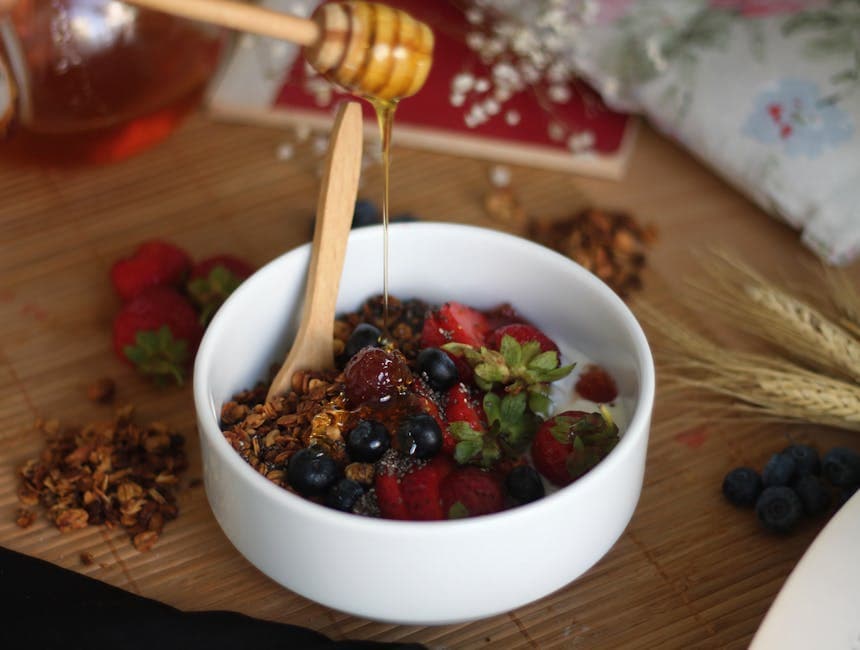 Honning- og mandelgranola