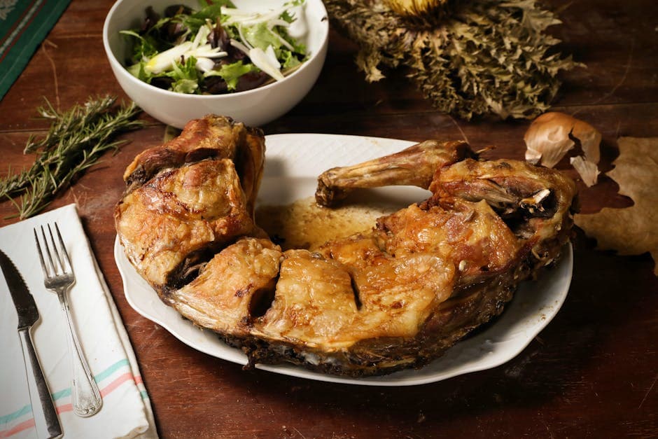 Braisert lammelår med rosmarin og hvitløk