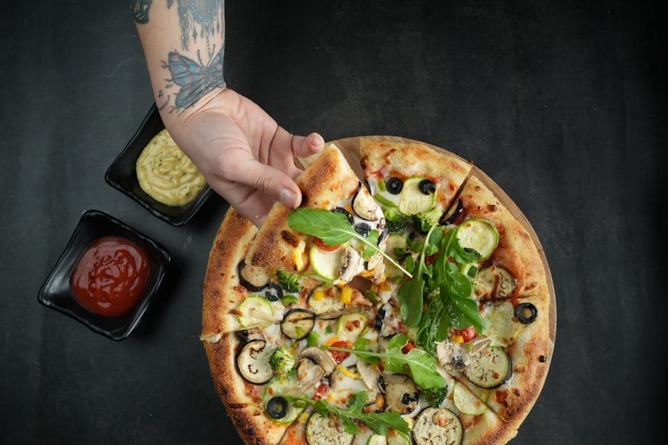 Gresk pizza med squash og feta