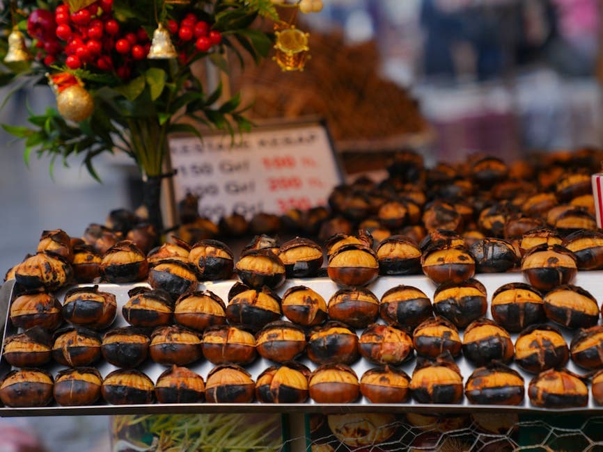 Fyll med kastanjer, plommer og pancetta