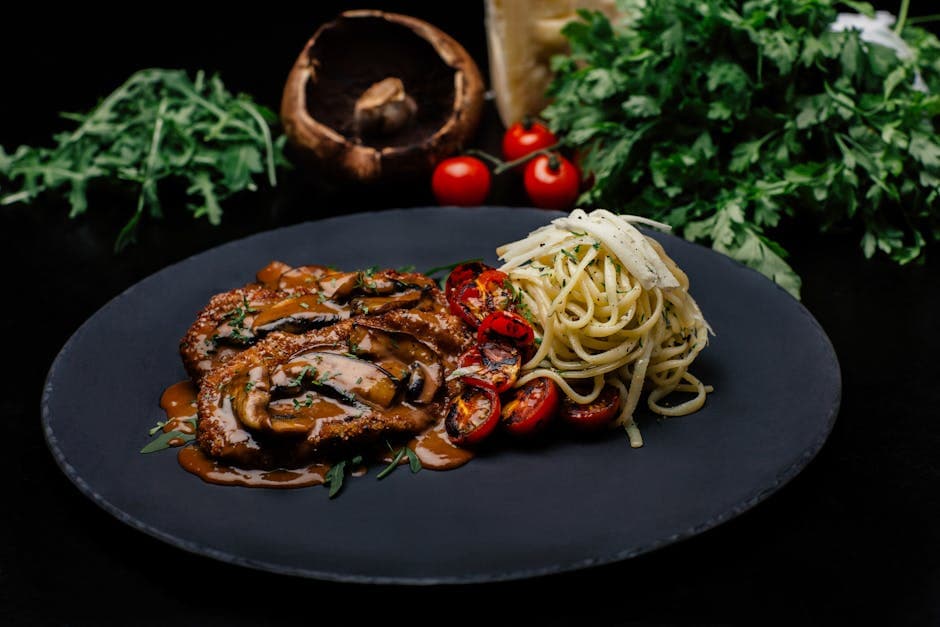 Langtidskokt kalvegrillades med tomater