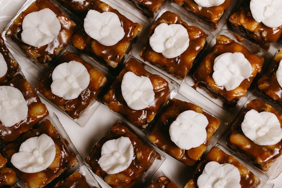 Karamell-, hvit sjokolade- og rompudding