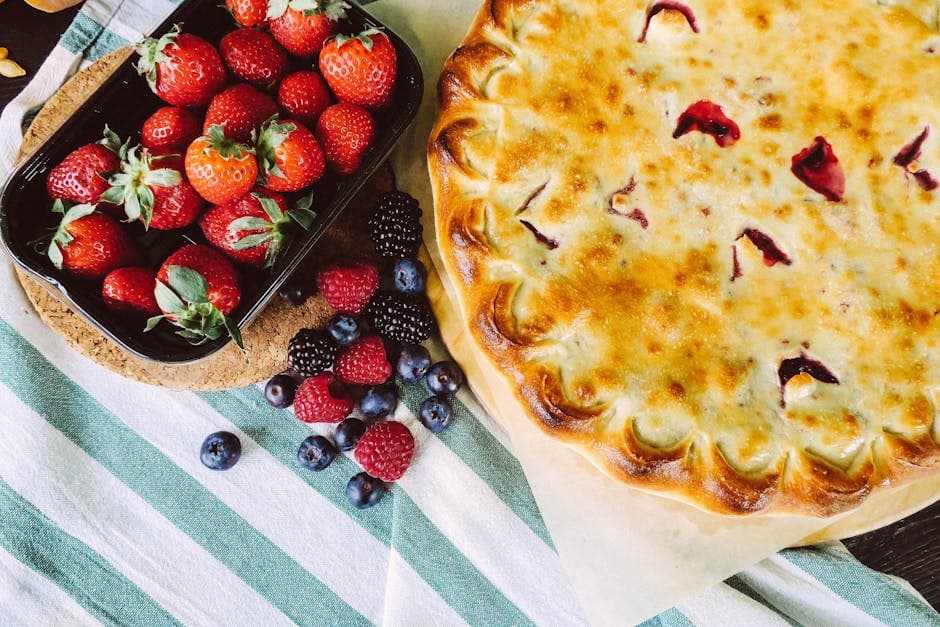 Yoghurtpai med drue- og sortpepperkompott