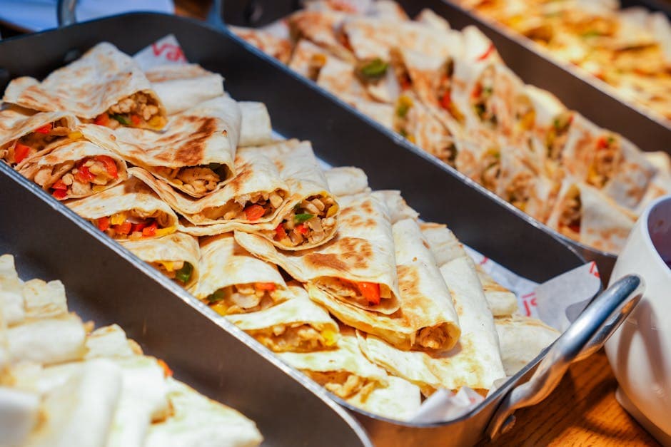 Mini gresskar- og maisquesadillas med avokadokrem